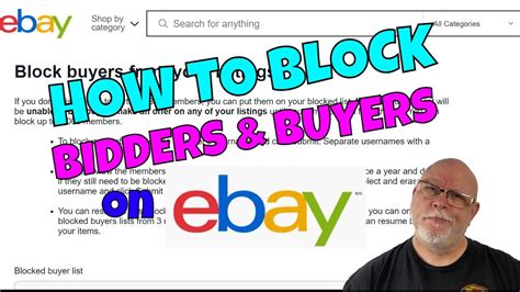 However, you can set up buyer requirements to control where you&x27;ll send items to, and whether to accept bids from buyers with poor feedback scores. . Ebay block buyer